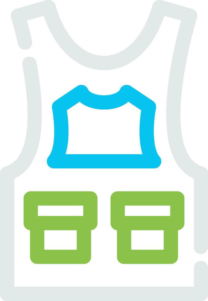Bulletproof Vest Creative Icon Design vector