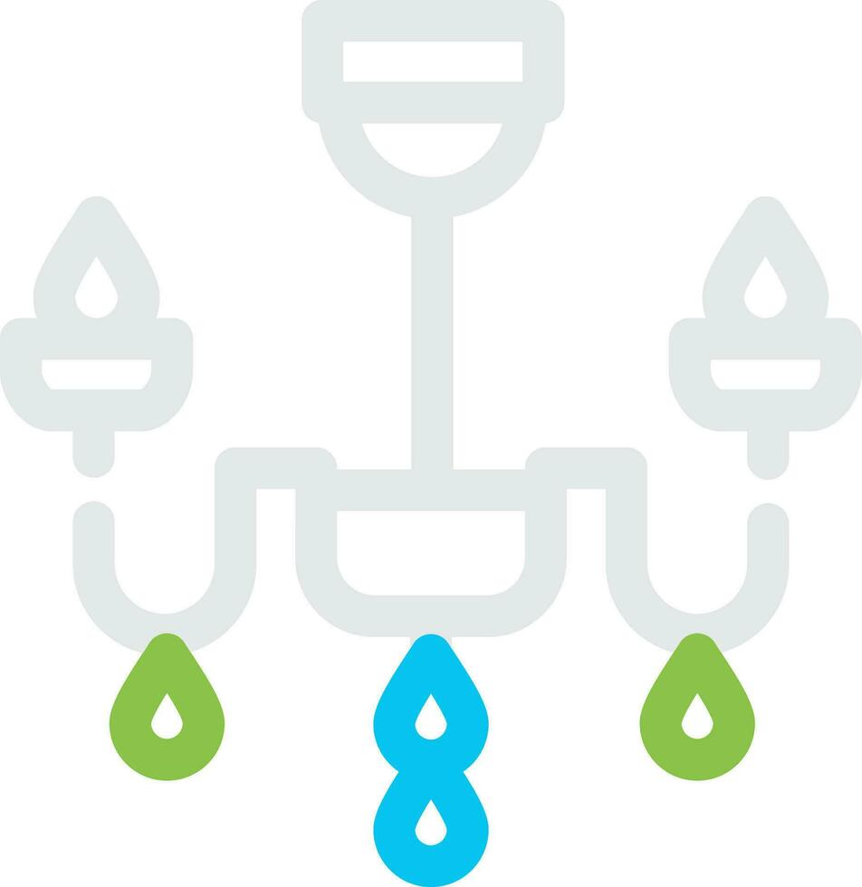 Chandelier Creative Icon Design vector