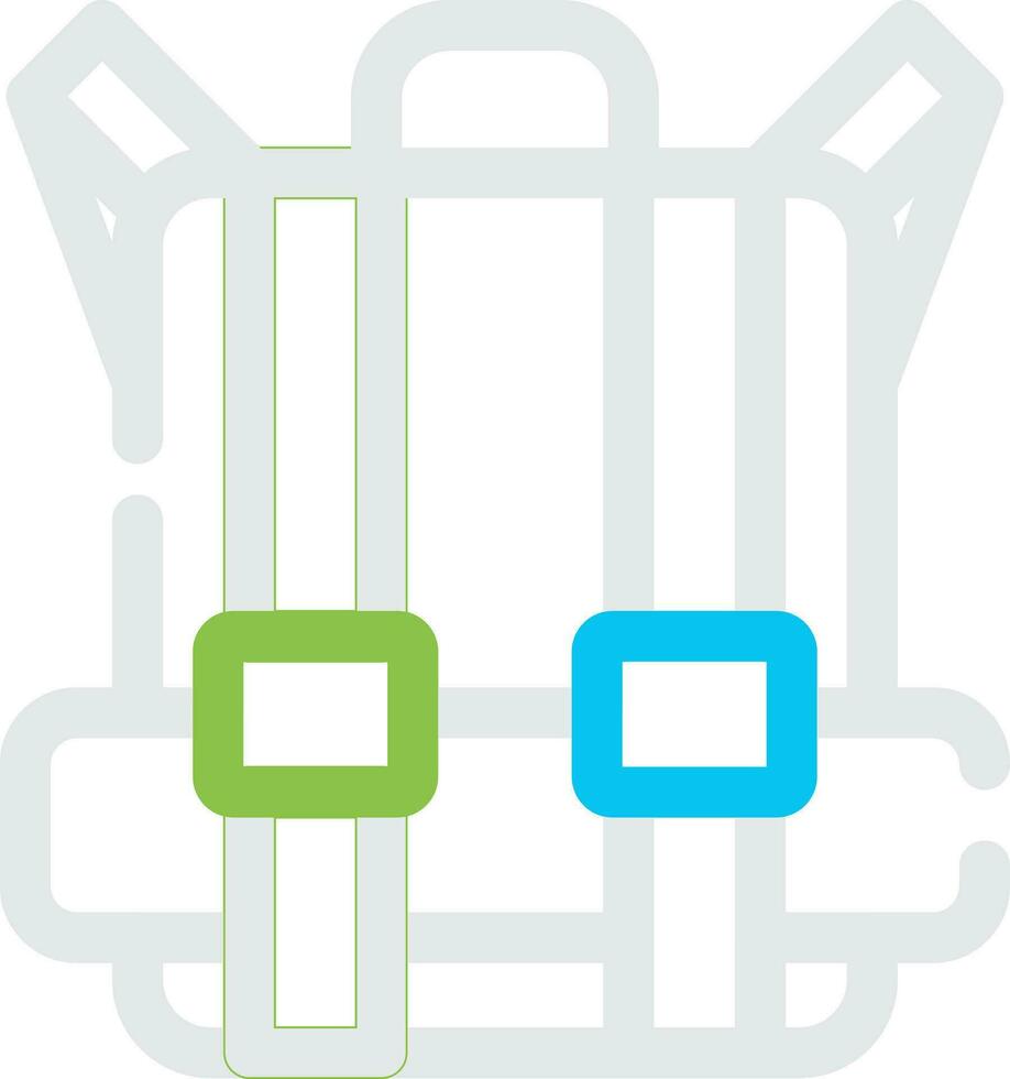 Travel Bag Creative Icon Design vector