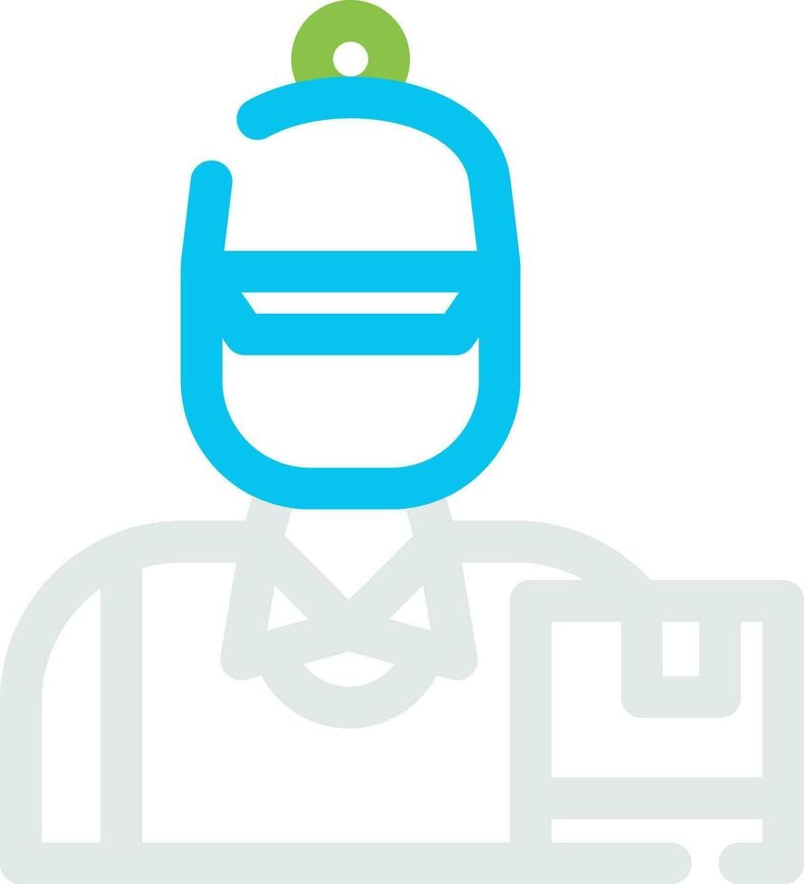 Delivery Boy Creative Icon Design vector