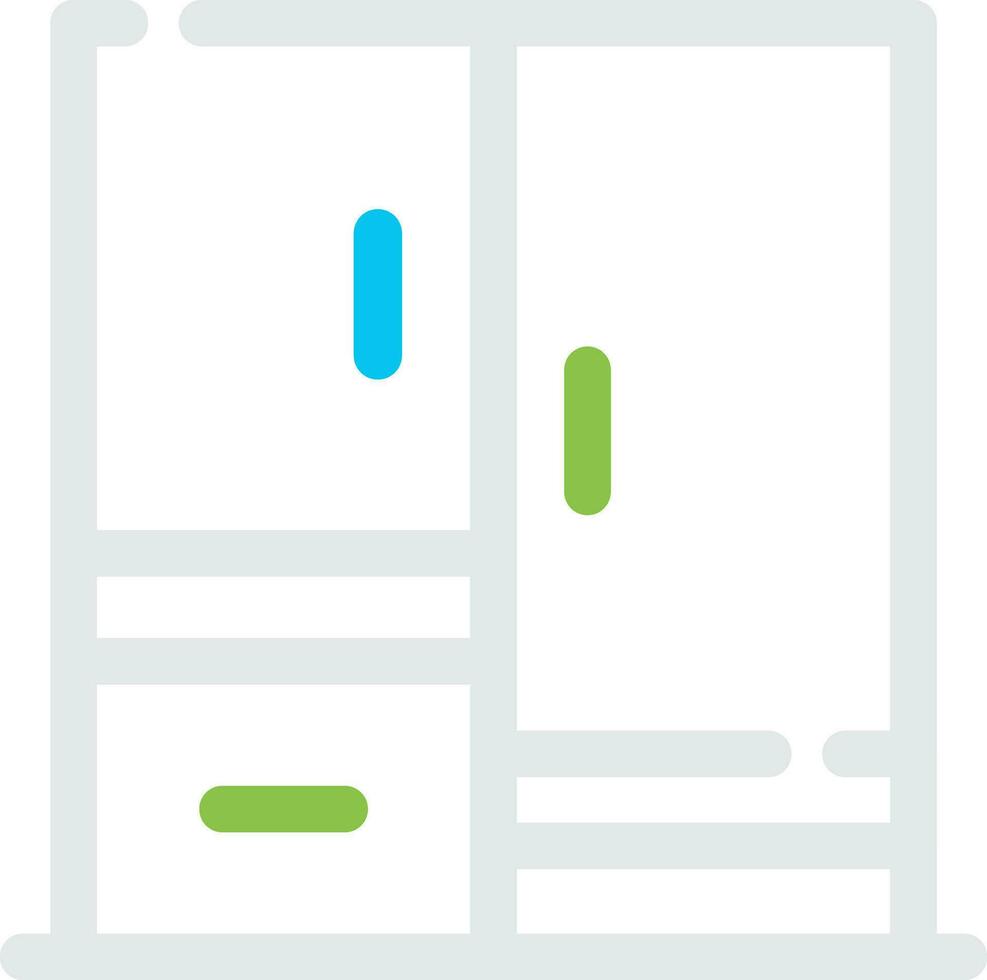 Wardrobe Creative Icon Design vector