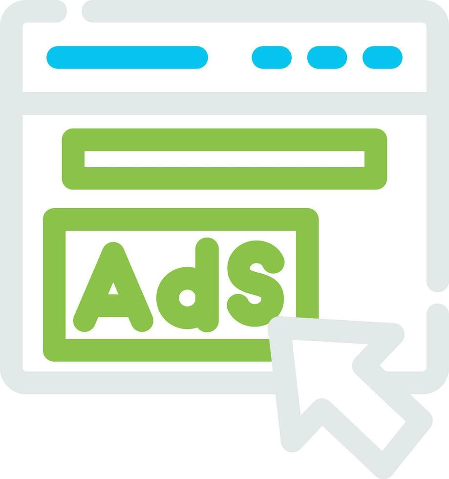 Advertising Creative Icon Design vector