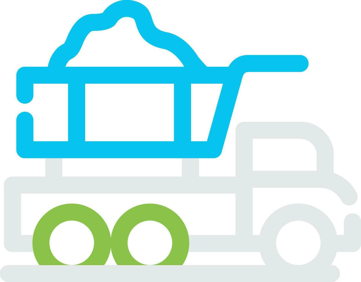 Dump Truck Creative Icon Design vector
