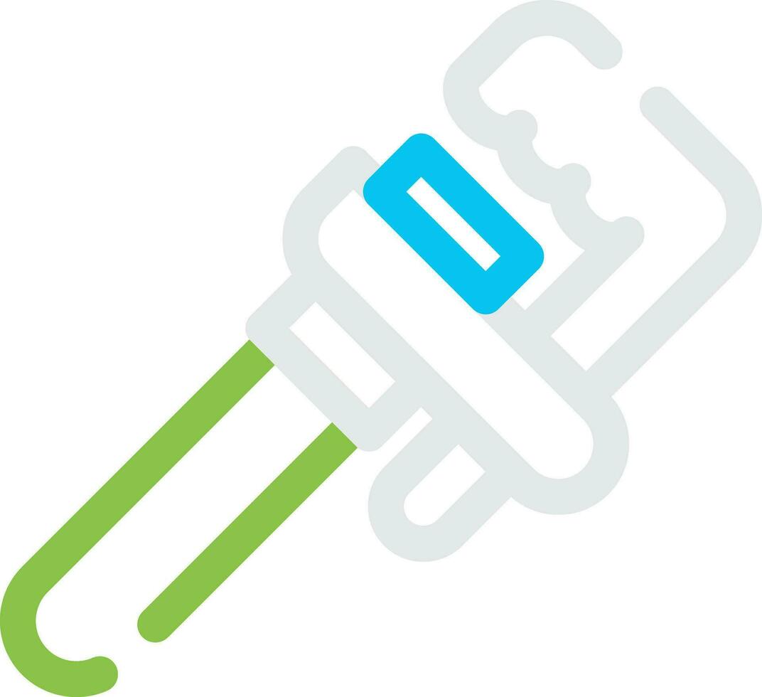 Pipe Wrench Creative Icon Design vector