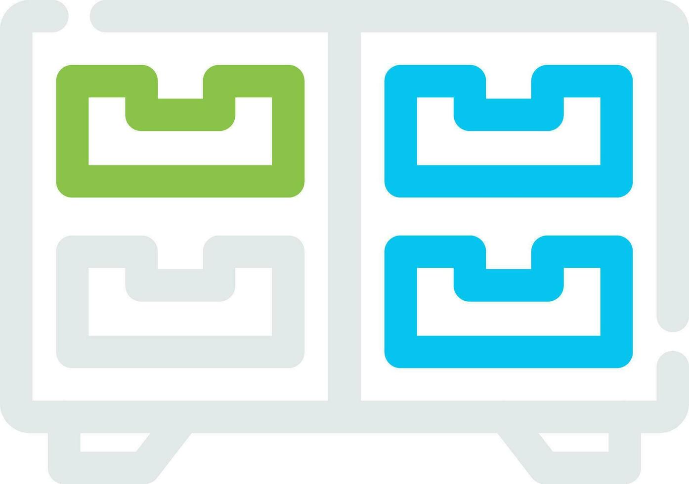 Cabinet Creative Icon Design vector