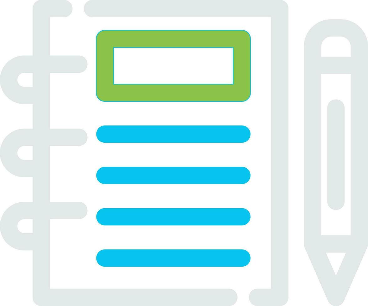 Notebook Creative Icon Design vector