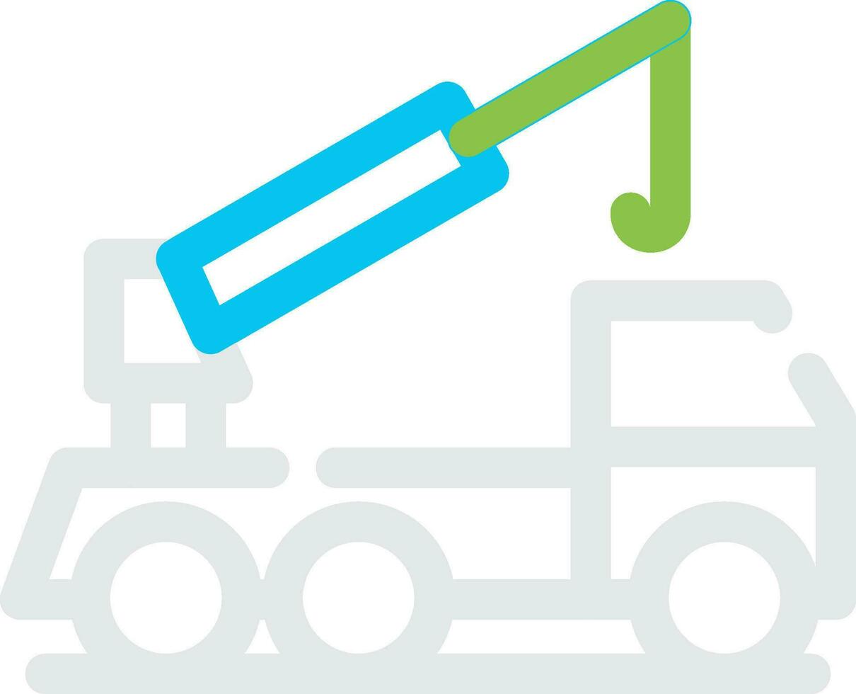 Crane Truck Creative Icon Design vector