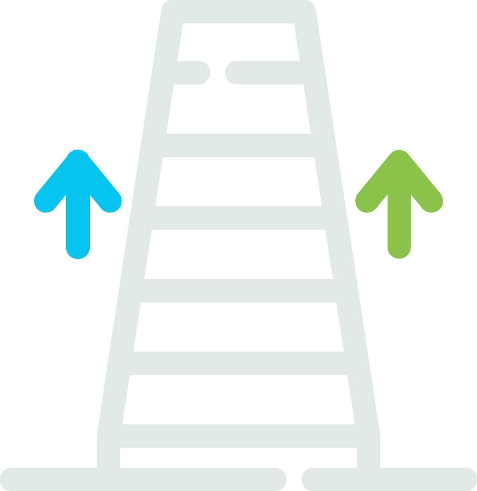 diseño de icono creativo de escalera mecánica vector