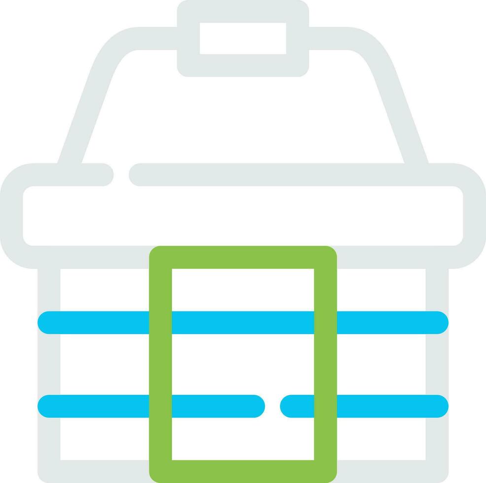 Picnic Basket Creative Icon Design vector