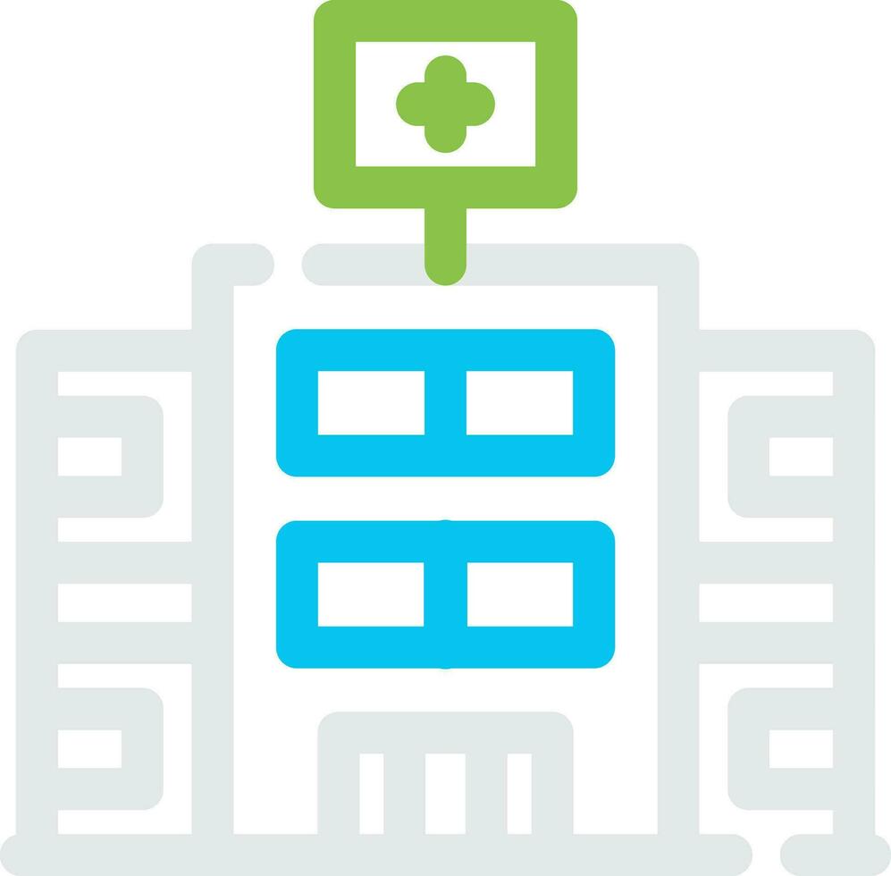 diseño de icono creativo de hospital vector