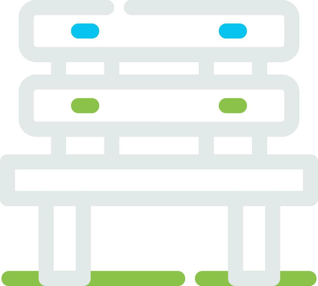 Bench Creative Icon Design vector