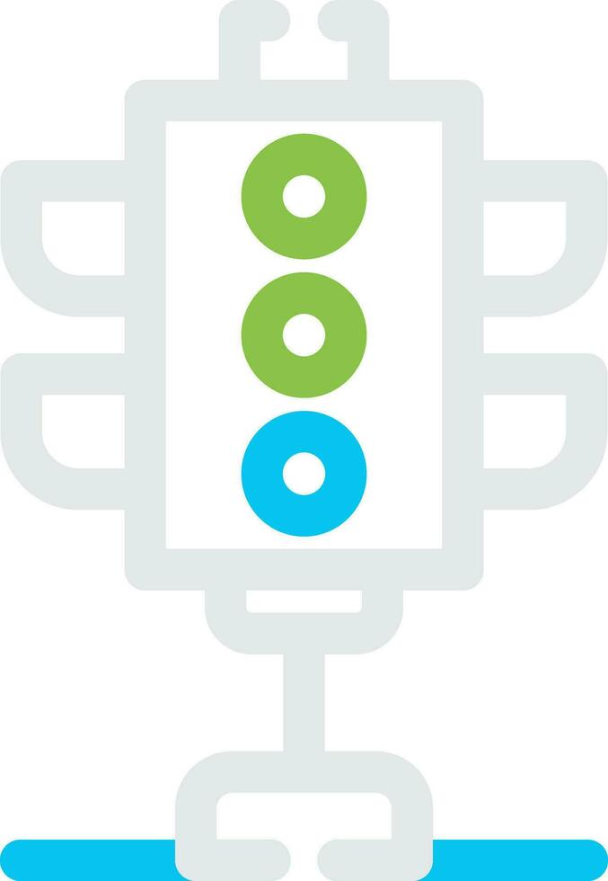 Traffic Lights Creative Icon Design vector
