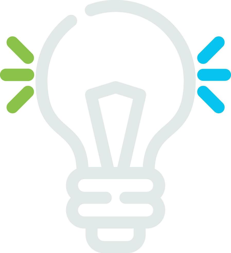 Light Bulb Creative Icon Design vector