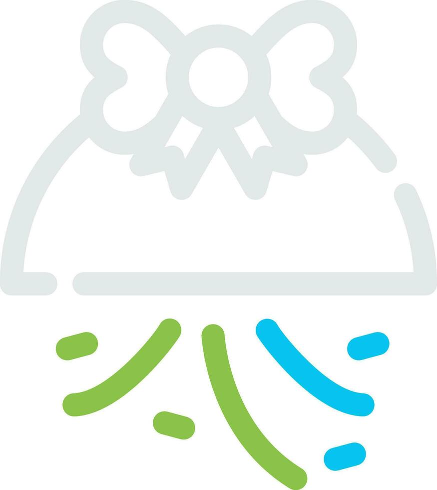 Confetti Ball Creative Icon Design vector