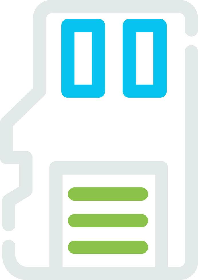 Sd Card Creative Icon Design vector