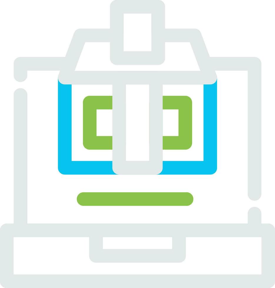 Online Voting Creative Icon Design vector