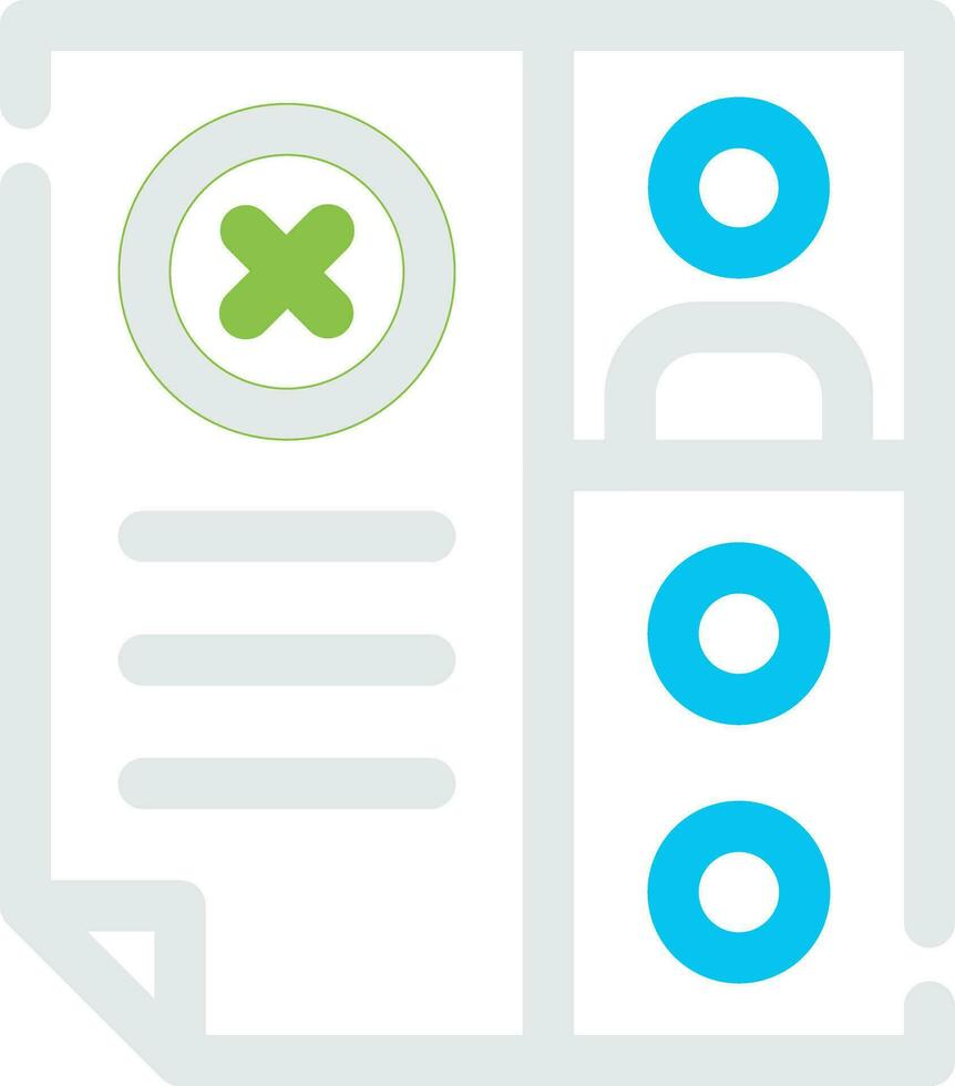 CV Reject Creative Icon Design vector
