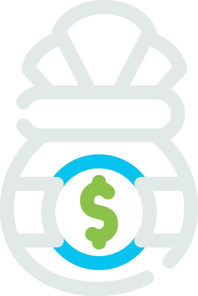 Money Bag Creative Icon Design vector