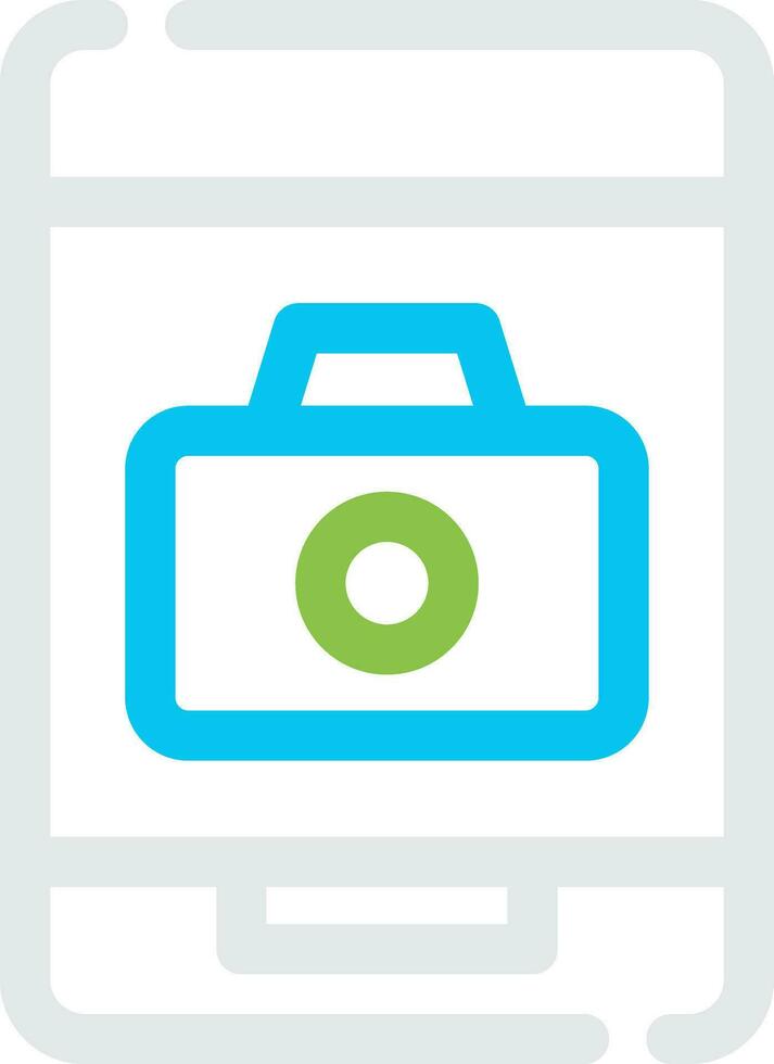 Phone Camera Creative Icon Design vector