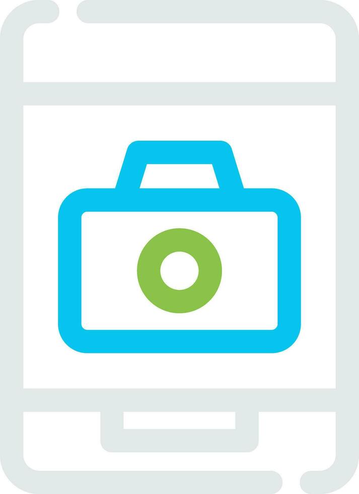 Phone Camera Creative Icon Design vector