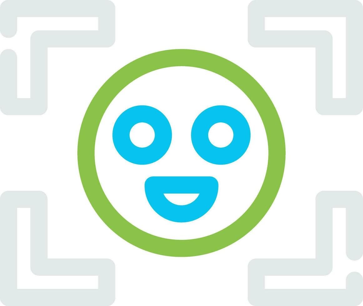 Face Detection Creative Icon Design vector