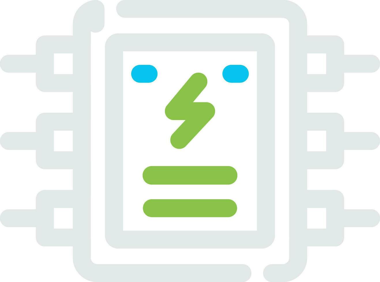 Electrical Panel Creative Icon Design vector