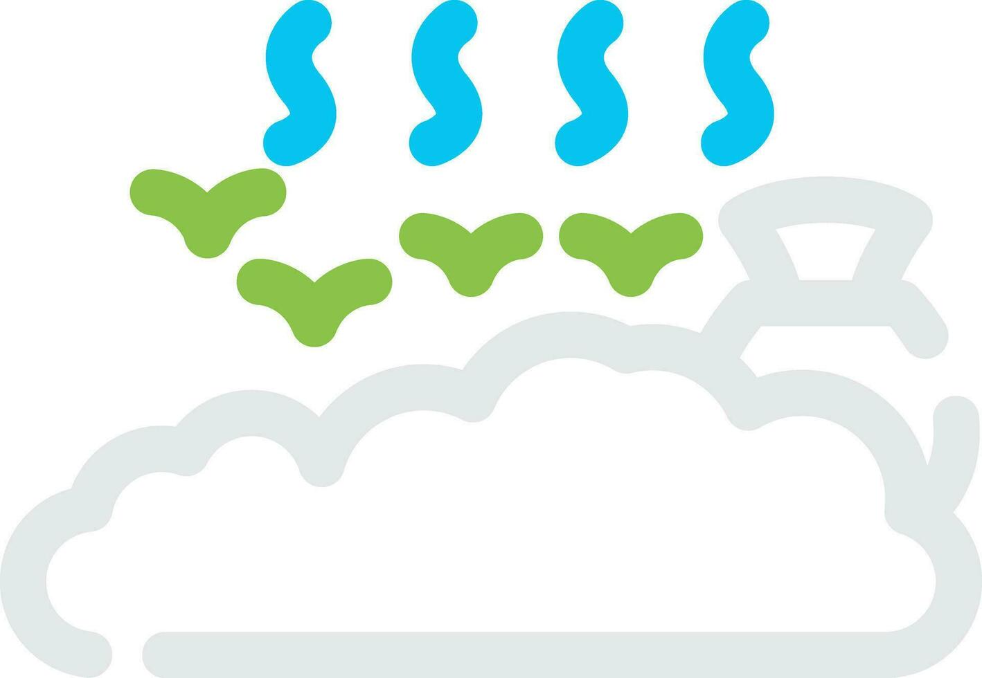 Landfill Creative Icon Design vector