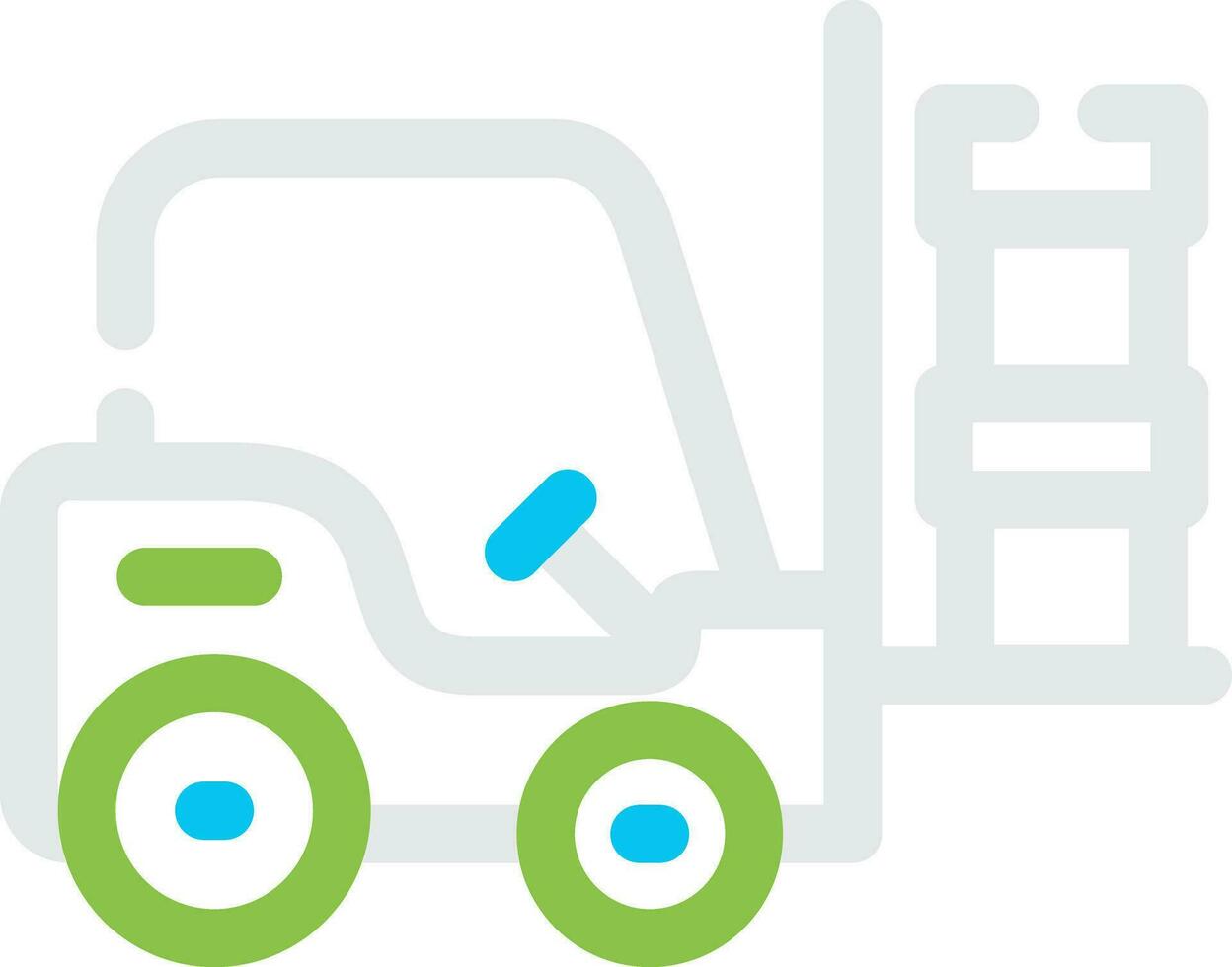 Forklift Creative Icon Design vector