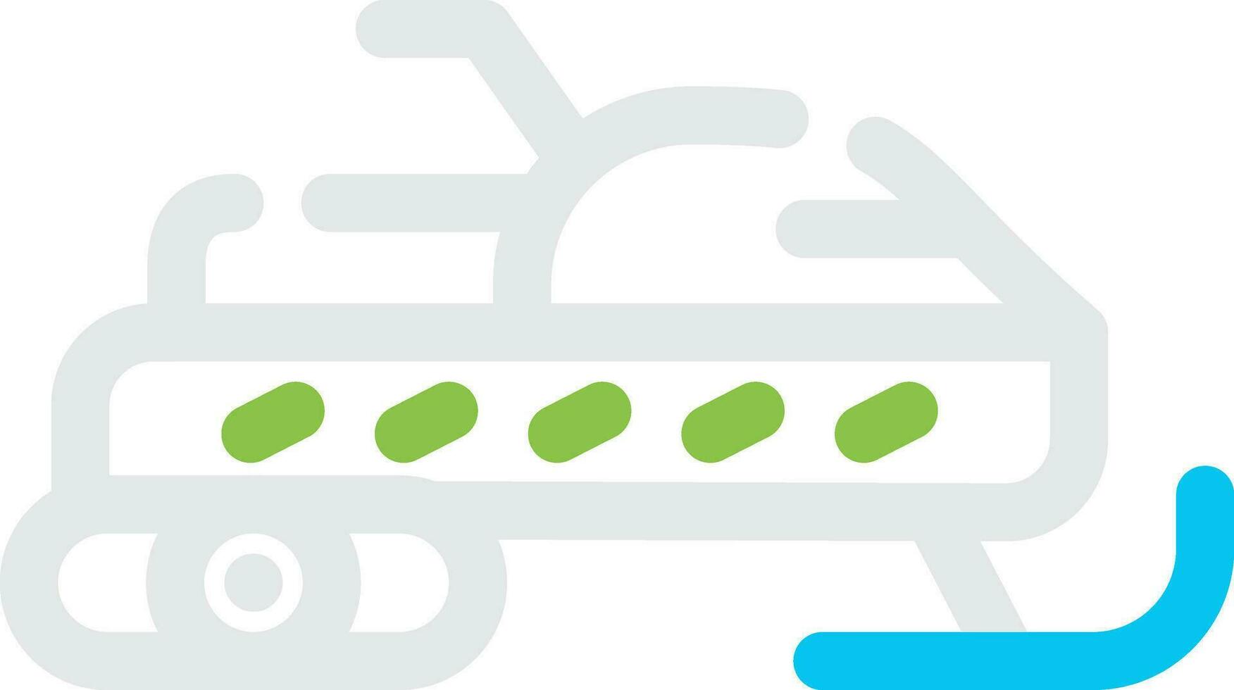 Snowmobile Creative Icon Design vector