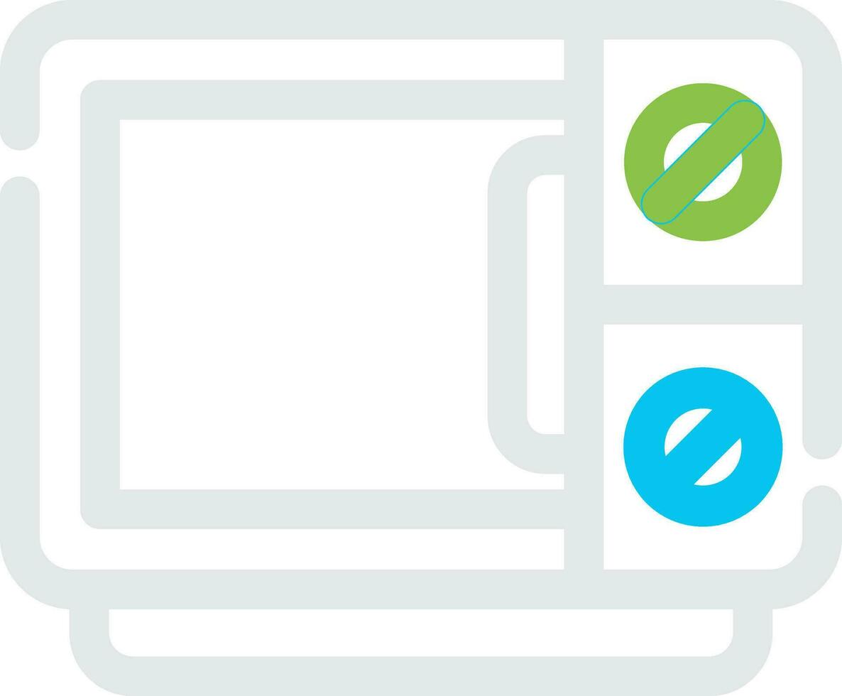 Microwave Creative Icon Design vector