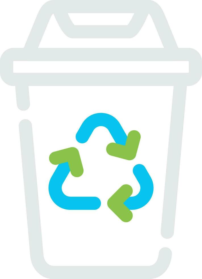 diseño de icono creativo de papelera de reciclaje vector