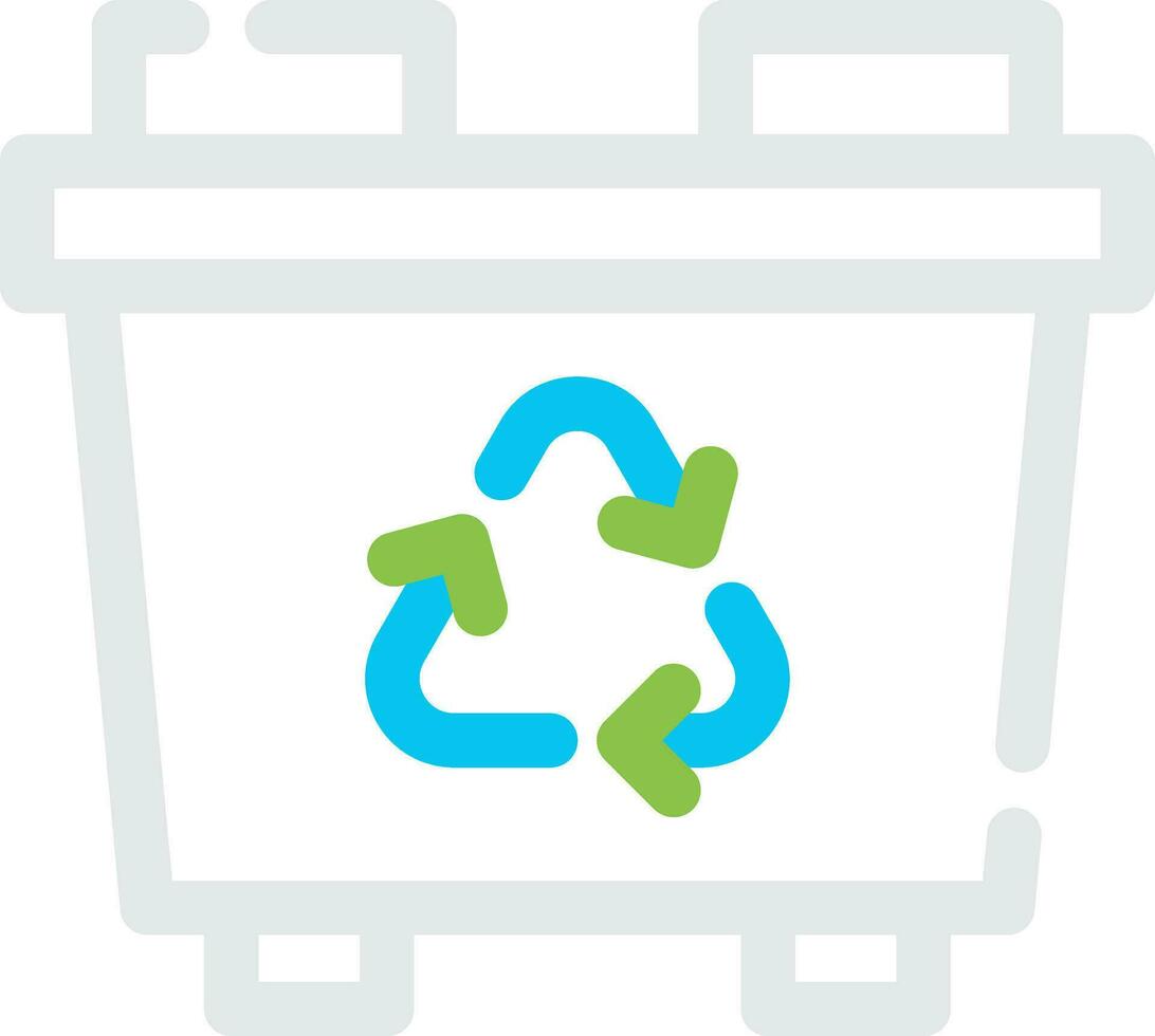 Recycling Bin Creative Icon Design vector