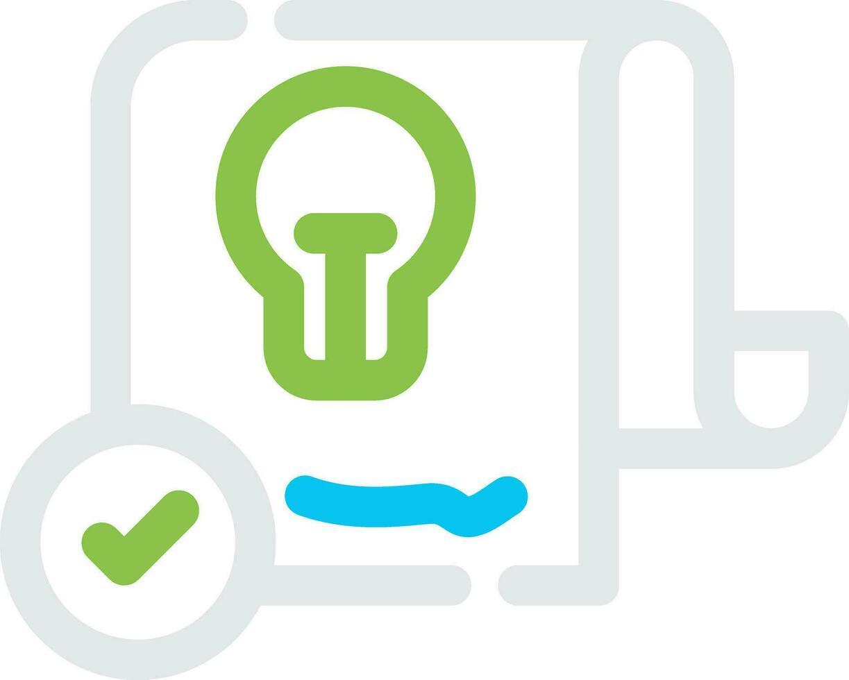 Patent Creative Icon Design vector