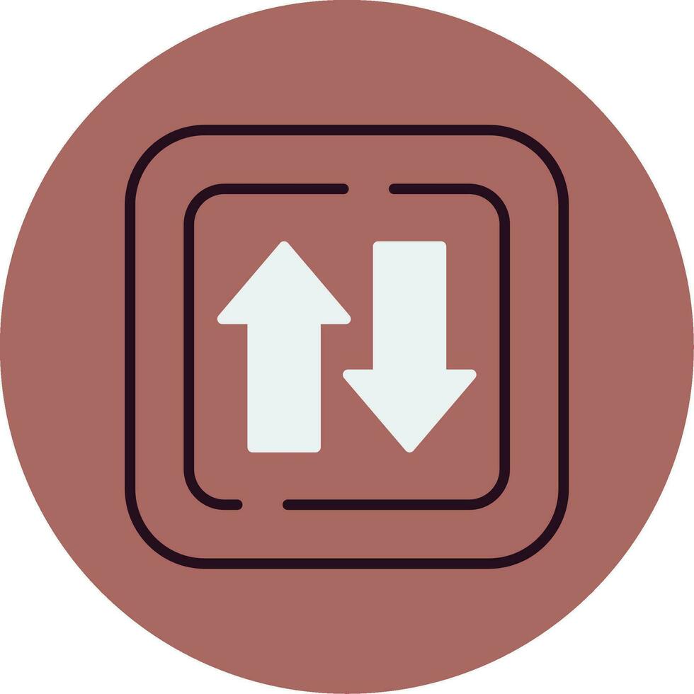 Two Ways Siign Vector Icon
