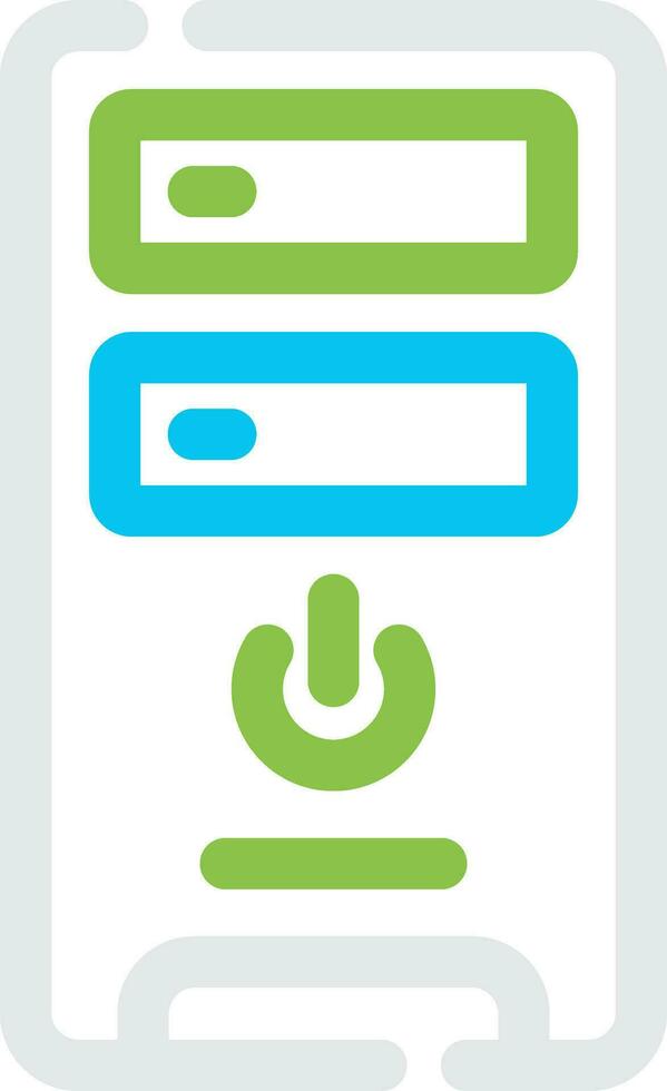 Pc Tower Creative Icon Design vector
