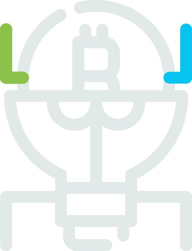 Cryptocurrency Creative Icon Design vector