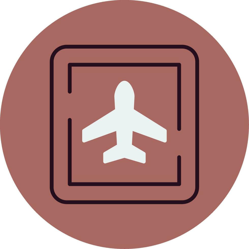 Airport Sign Vector Icon