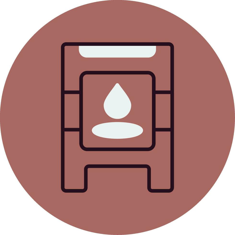 Wet Floor Vector Icon