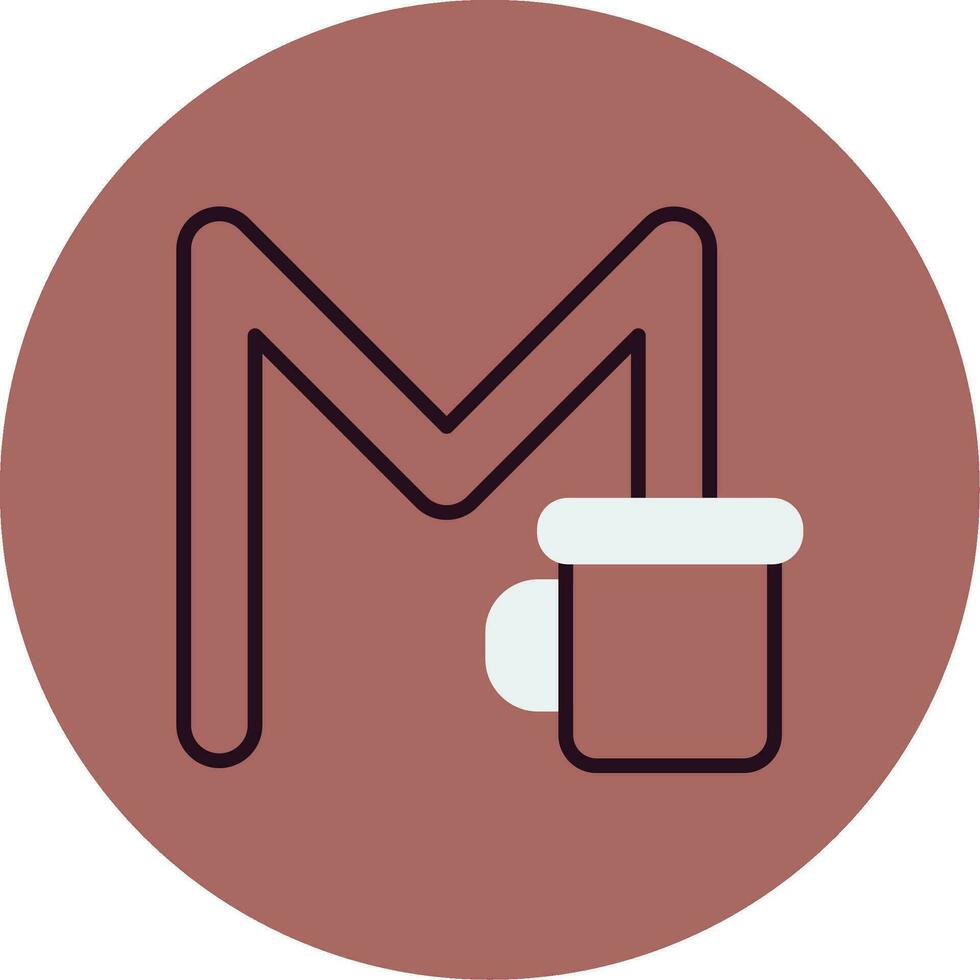 Capital M Vector Icon