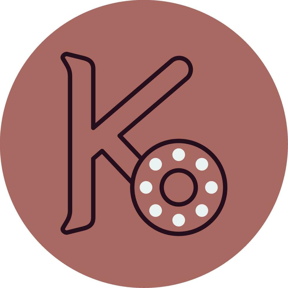 Capital K Vector Icon