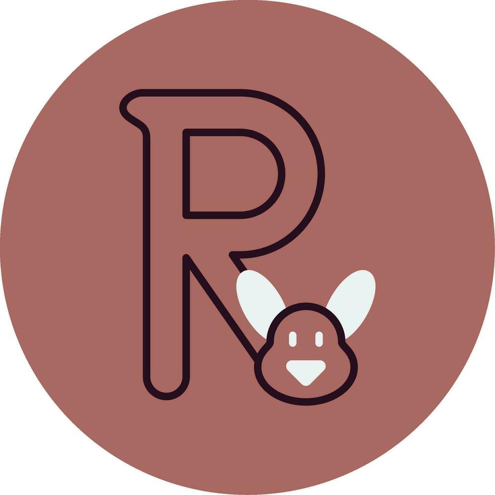 Capital R Vector Icon