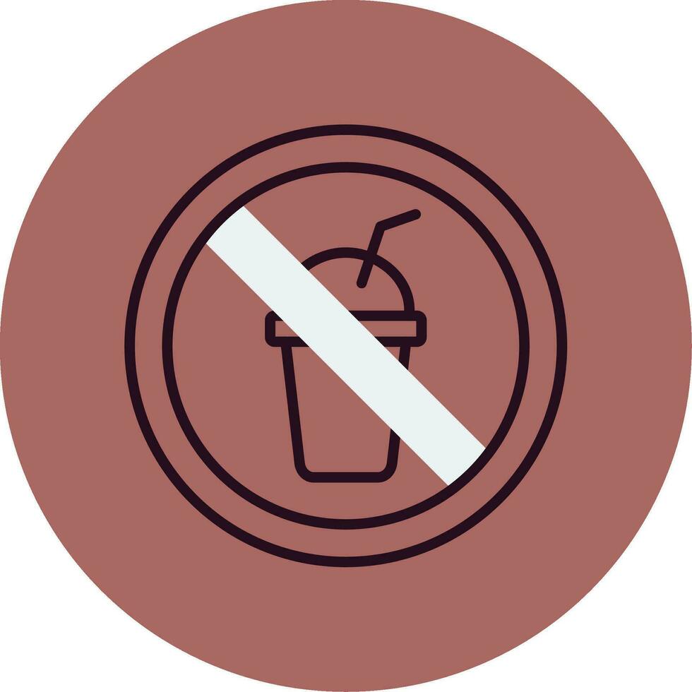 No Beverage Vector Icon