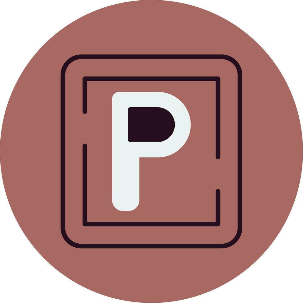 Parking Sign Vector Icon