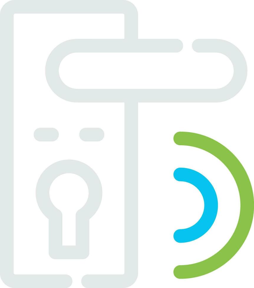 Door Lock Creative Icon Design vector
