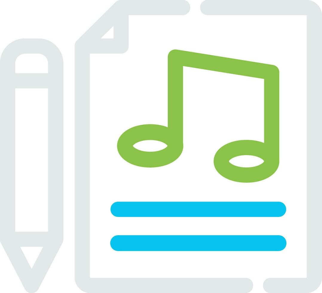 Music Score Creative Icon Design vector