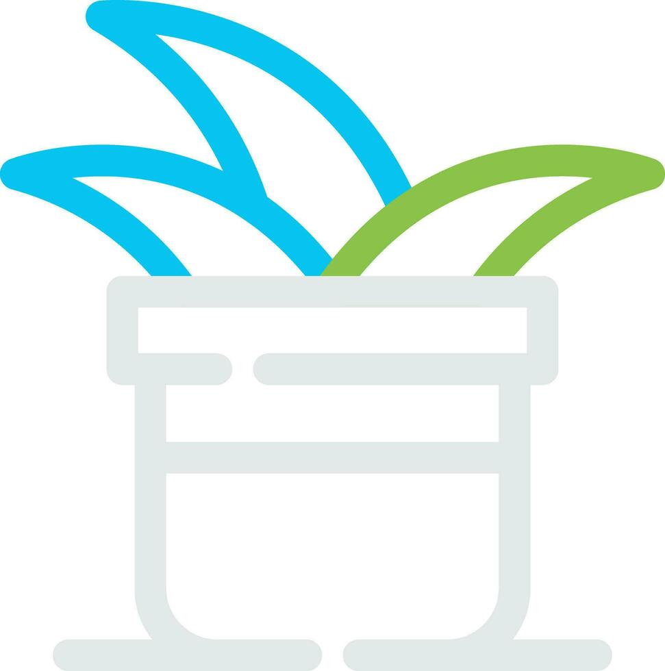 Plant Pot Creative Icon Design vector