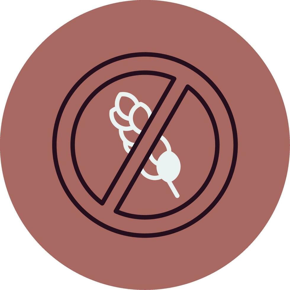 gluten vector icono