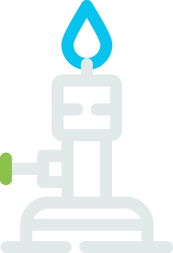 Bunsen Burner Creative Icon Design vector