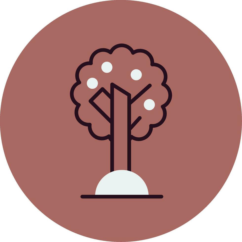 Olive Tree Vector Icon