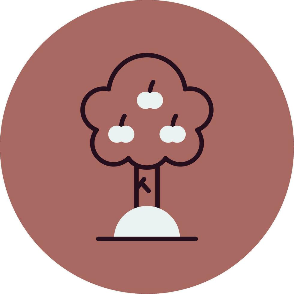 Apple Tree Vector Icon